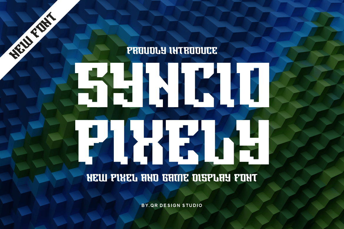 Syncio Pixely Decorative Font