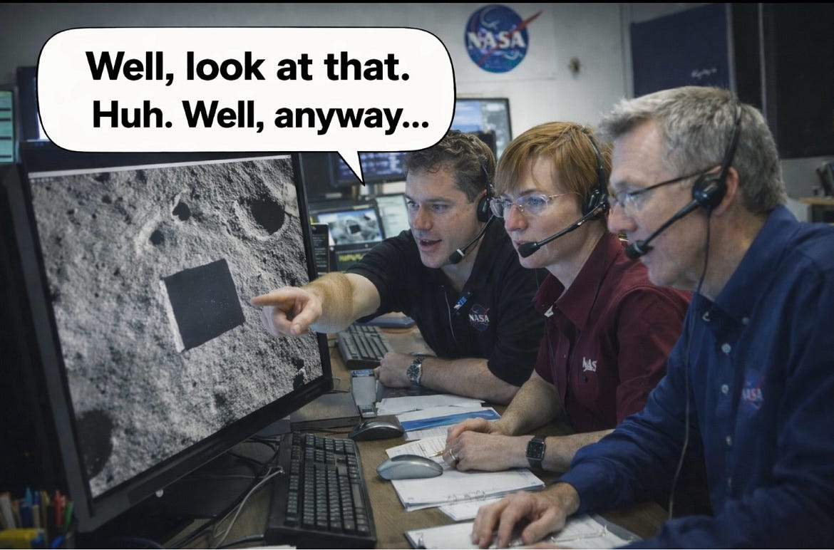The Square On The Moon NASA Pretended Not To Notice