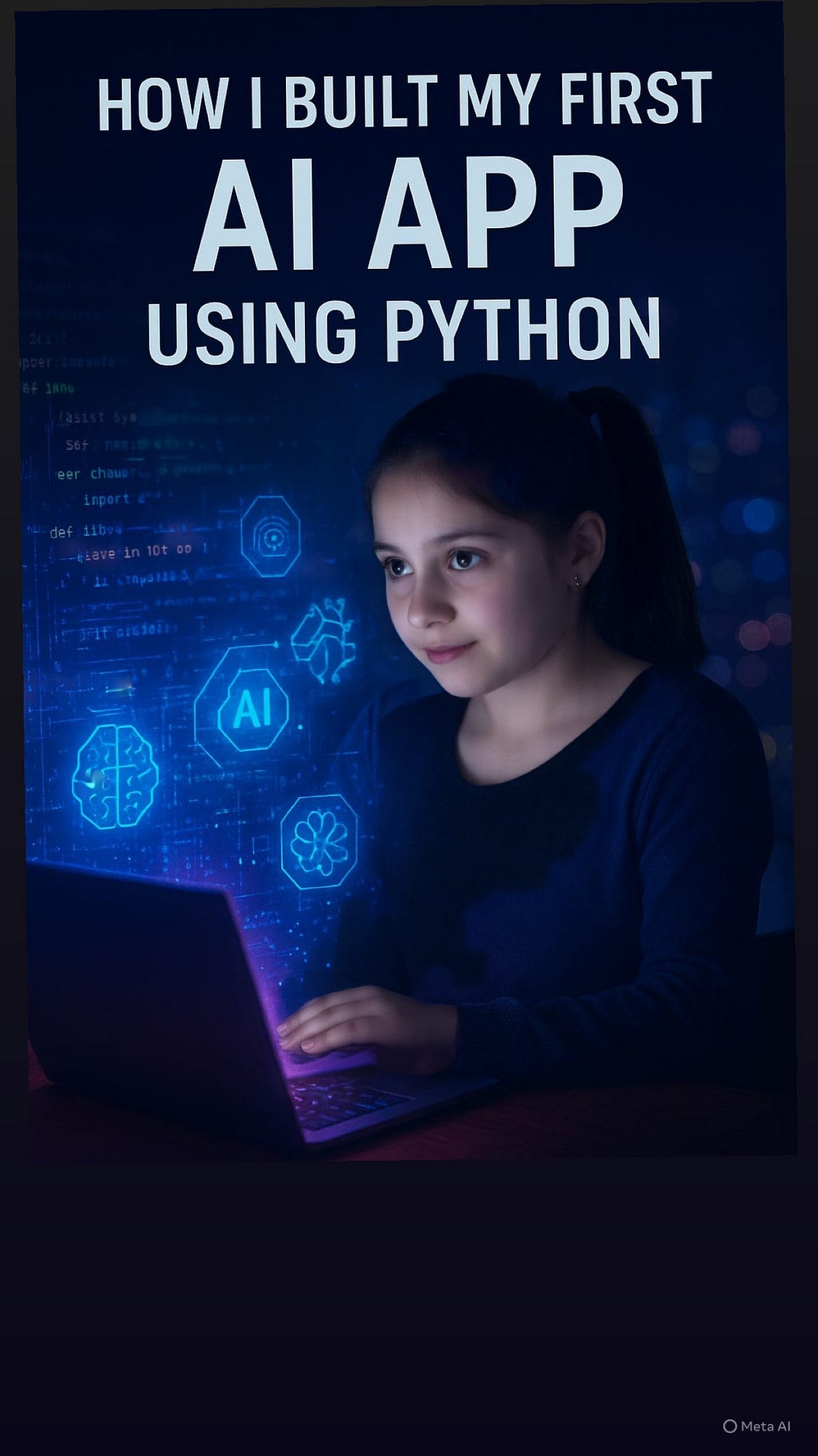 How I Built My First AI App Using Python (Step-by-Step Guide)