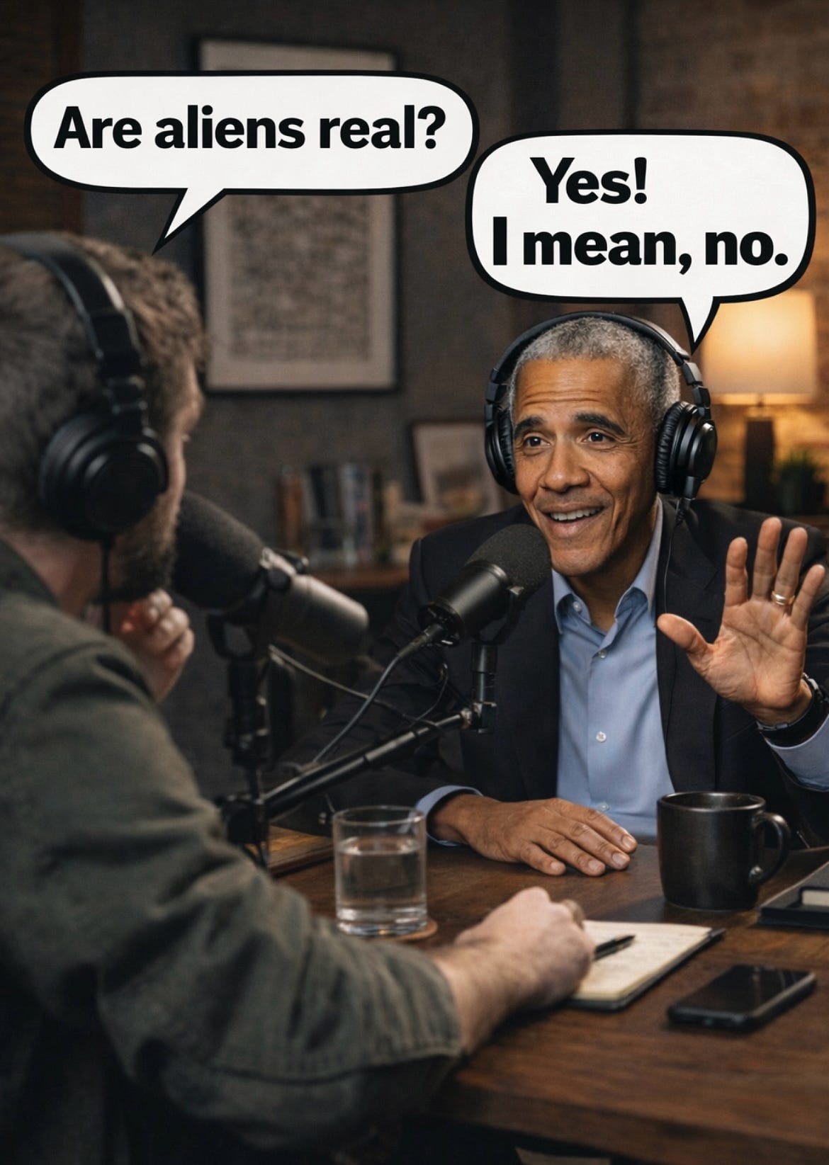 “Aliens Are Real” Obama Says?—?Then Immediately Moonwalks It Back “Aliens Are Real” Obama Says?—?Then Immediately Moonwalks It Back