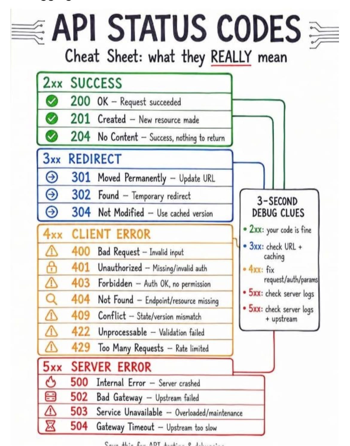 The Ultimate API Status Code Cheat Sheet: Stop Guessing and Start Debugging