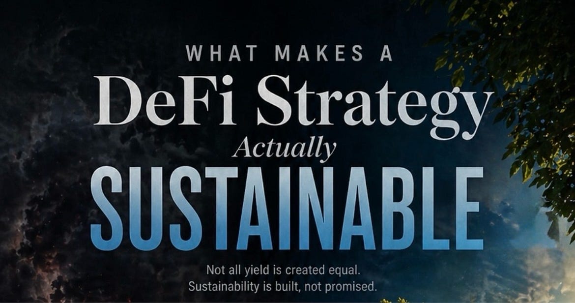 What Makes a DeFi Strategy Actually Sustainable?