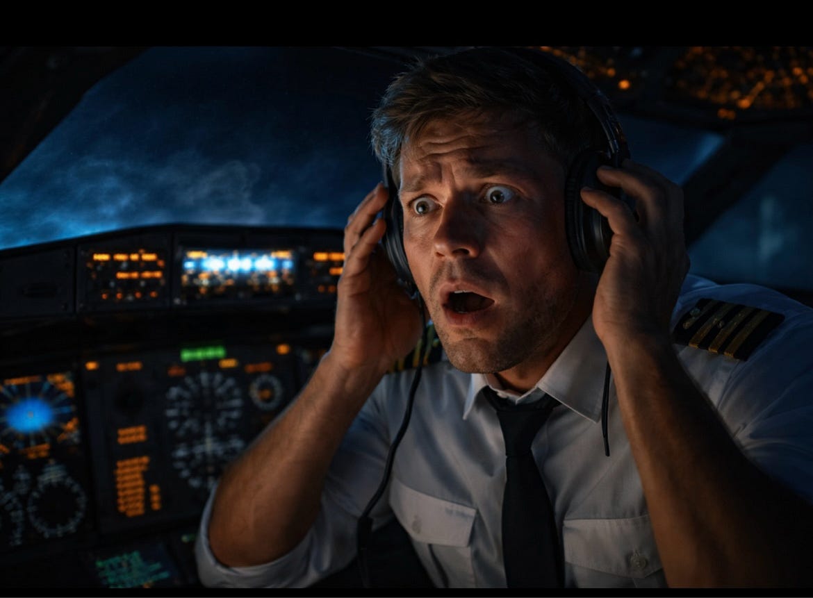 The Mimic: Hearing Something Imitating You At 30000 Feet