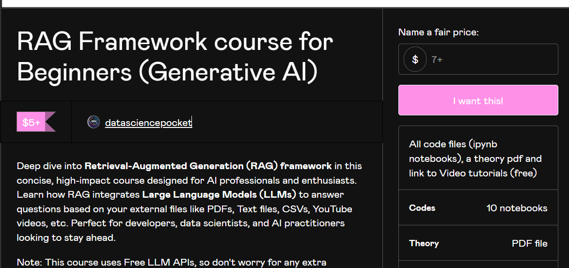 RAG Framework crash course (Generative AI) for beginners