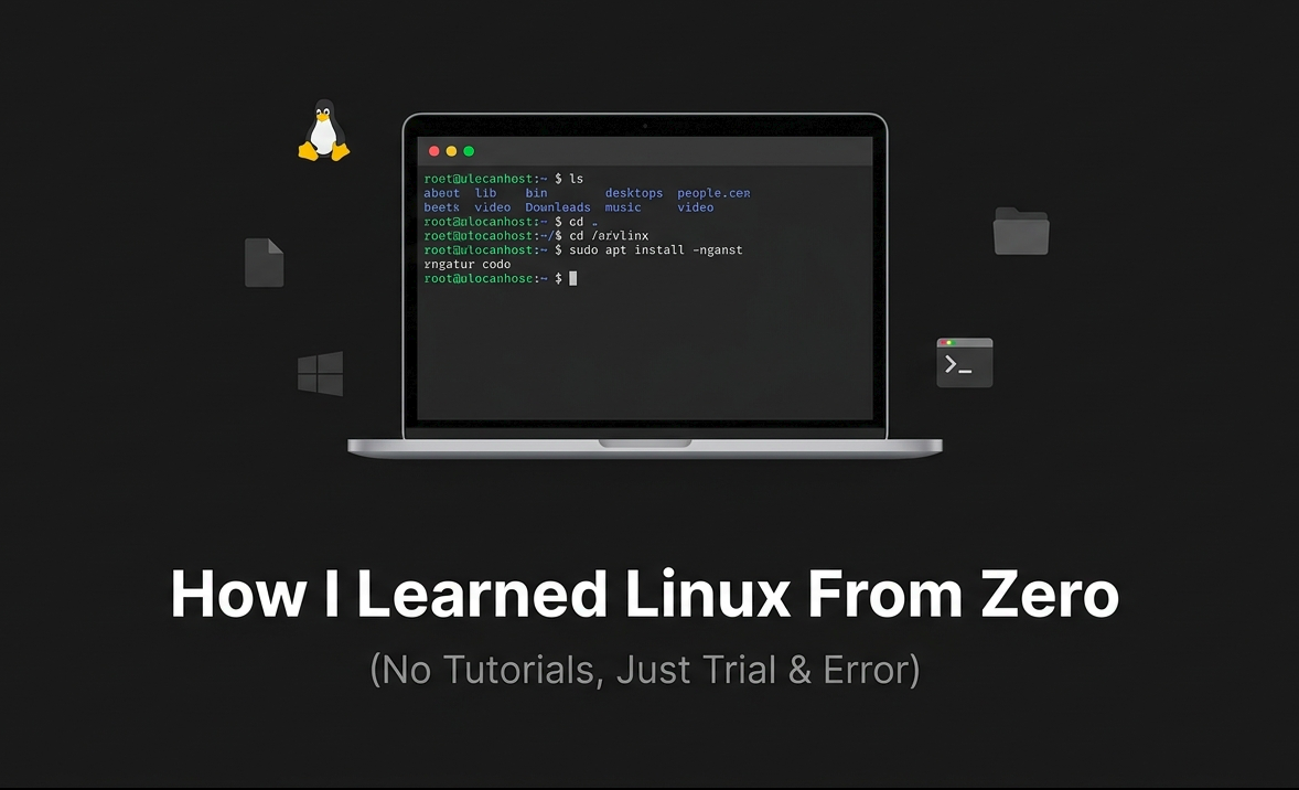 How I Learned Linux From Zero (No Tutorials, Just Trial & Error)