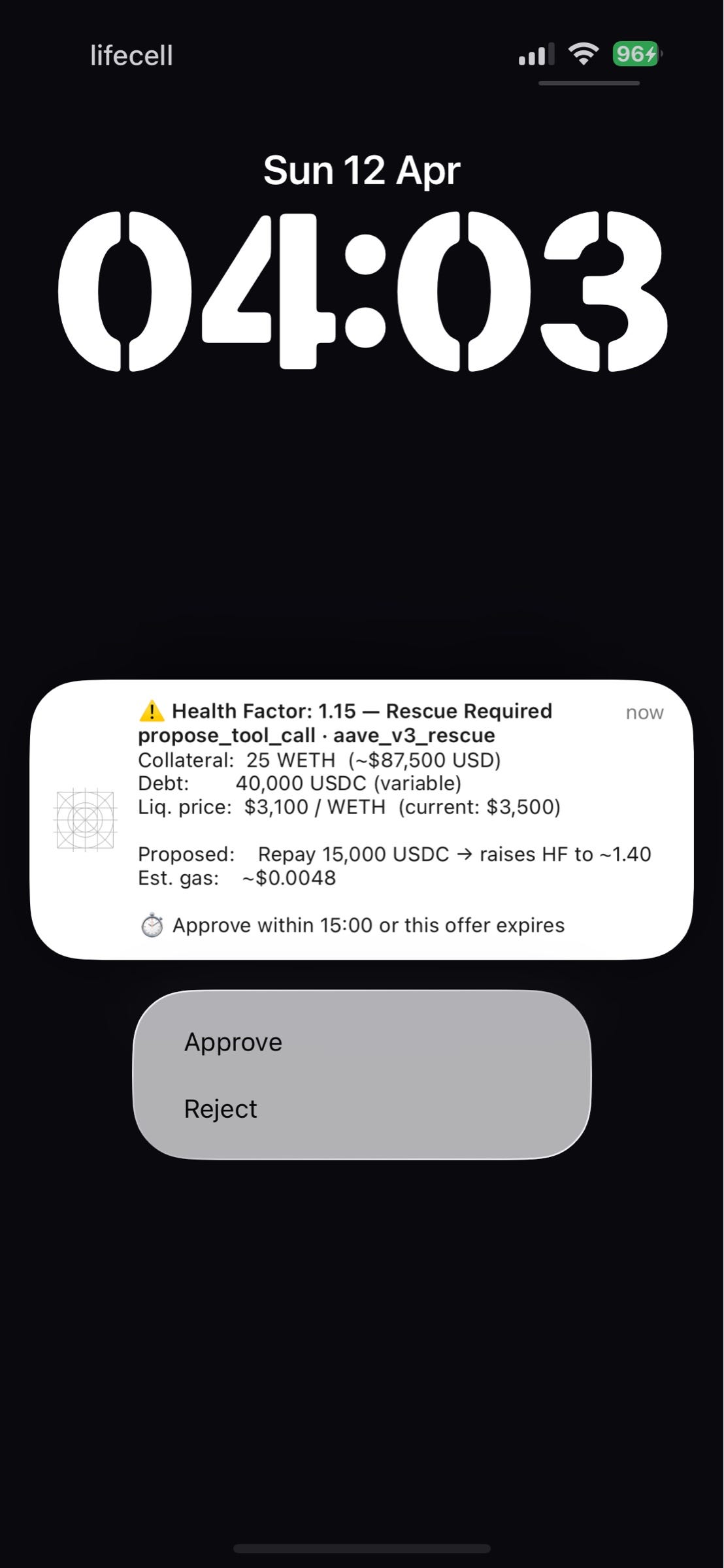 Liquidation Sentinel AI Agent + Noxy