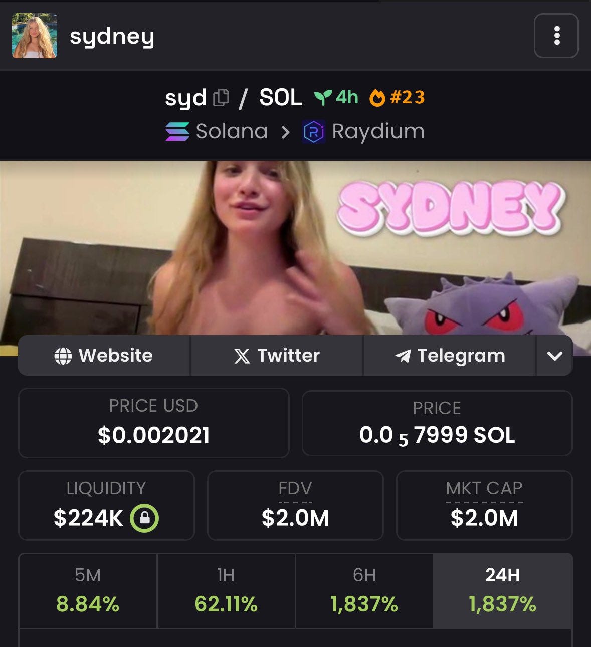 Live Streaming on Pumpfun: The $SYD Phenomenon That Combines Crypto and OnlyFans