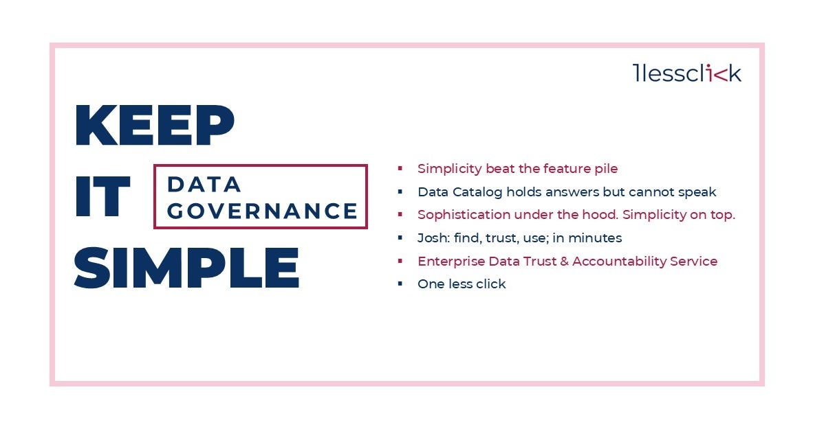 Data Governance: Keep it Simple