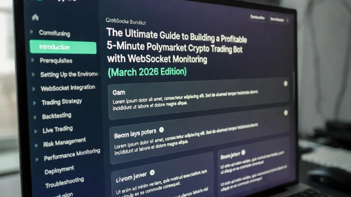 The Ultimate Guide to Building a Profitable 5-Minute Polymarket Crypto Trading Bot (March 2026…