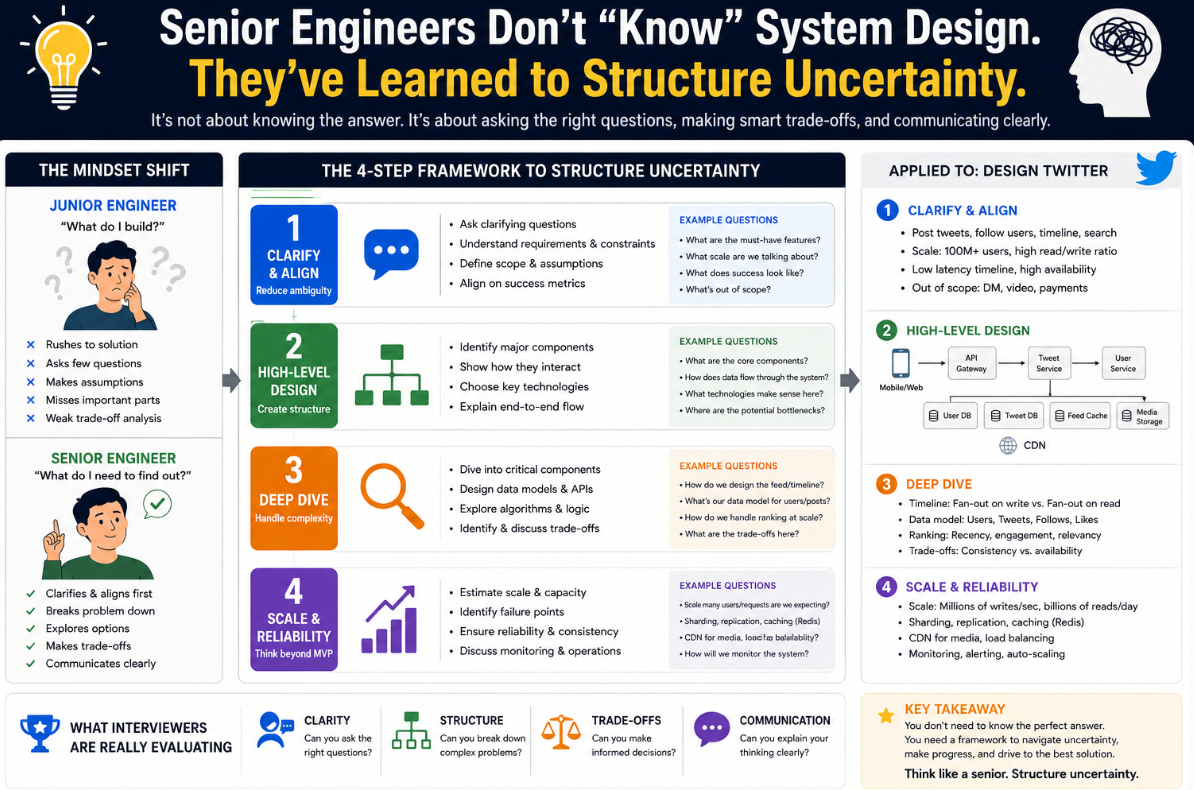 The 7 System Design Questions Every Senior Engineer Gets Asked (And the Answers That Actually Get…