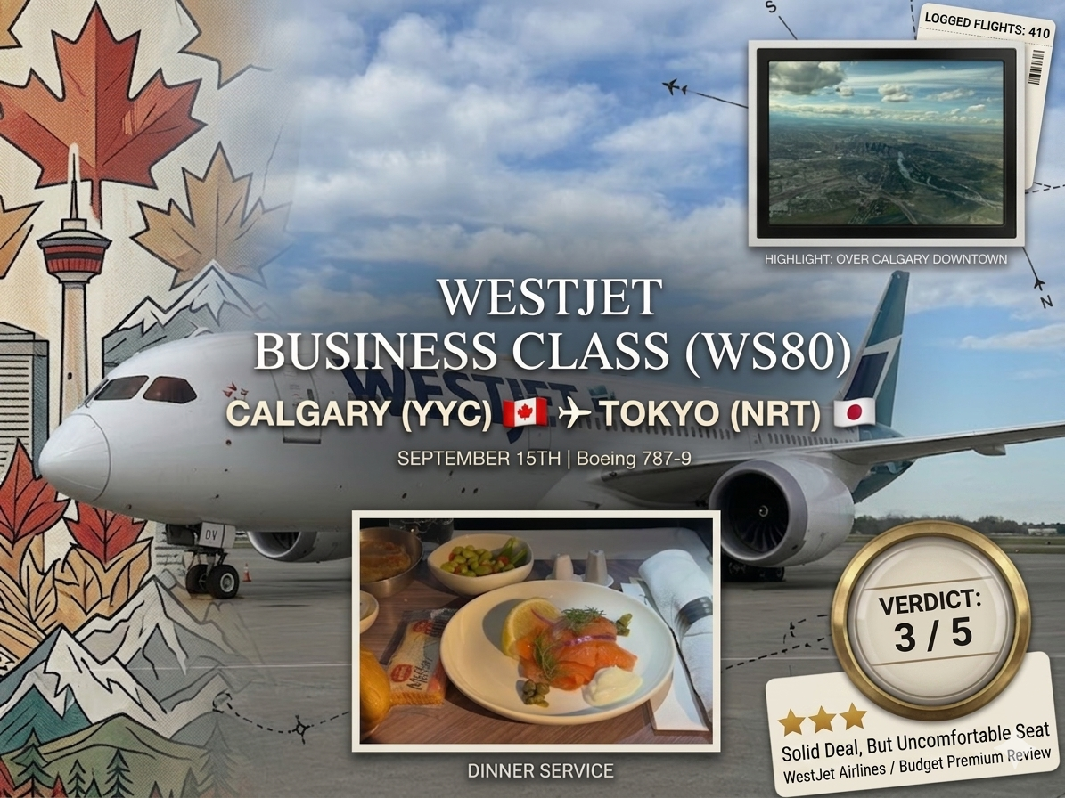 ?? [Flight Record] WestJet WS80 Business Class: Is a $950 Transpacific