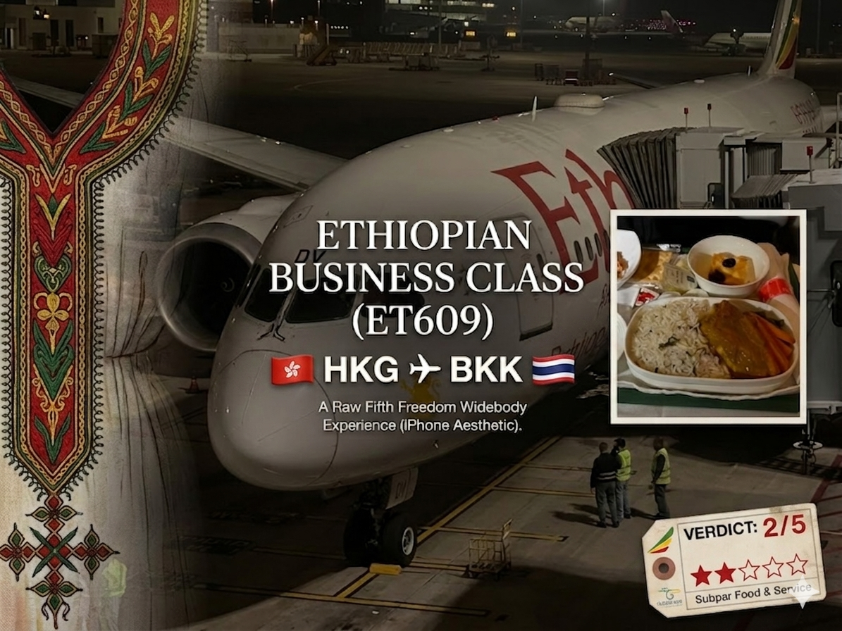 [Flight Record] A Fifth Freedom Gem: Ethiopian Airlines ET609 Business
