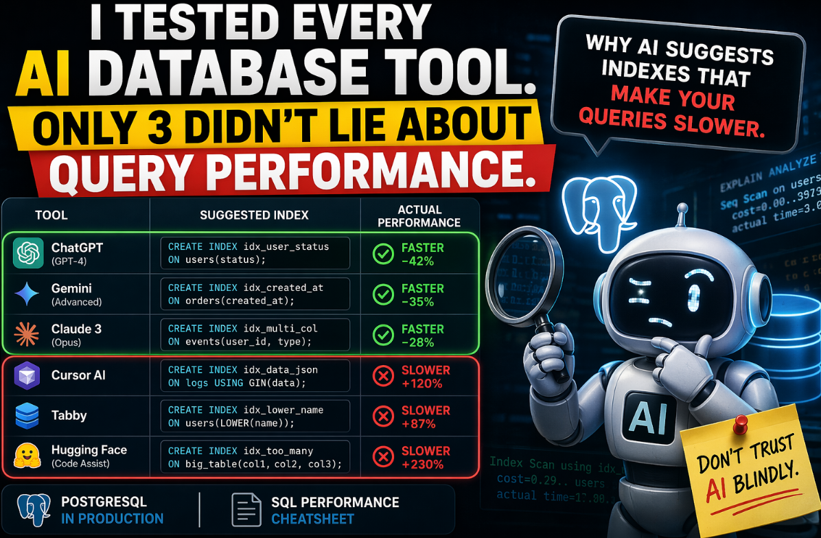 I Tested Every AI Database Tool. Only 3 Didn’t Lie About Query Performance.