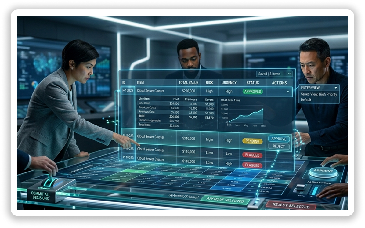Action-Oriented Table: Designing the Core for Faster Decisions