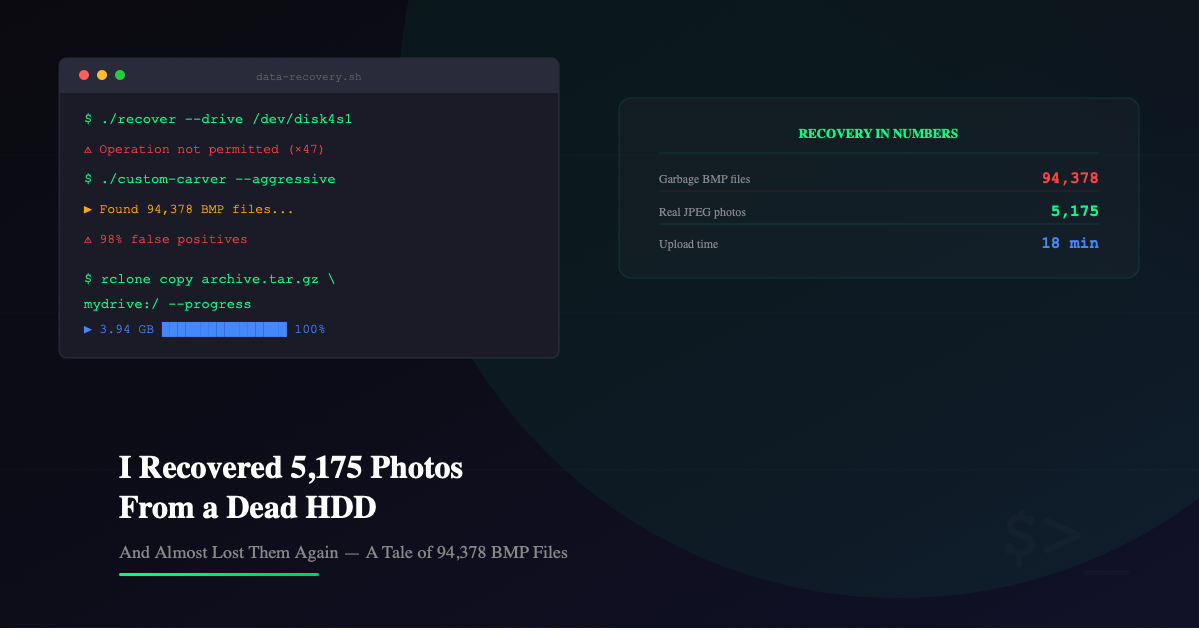I Recovered 5,175 Photos From a Dead HDD and Almost Lost Them Again