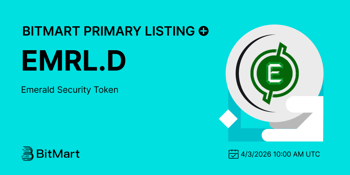 Emerald Security Token (EMRL.D), Listed on BitMart Exchange