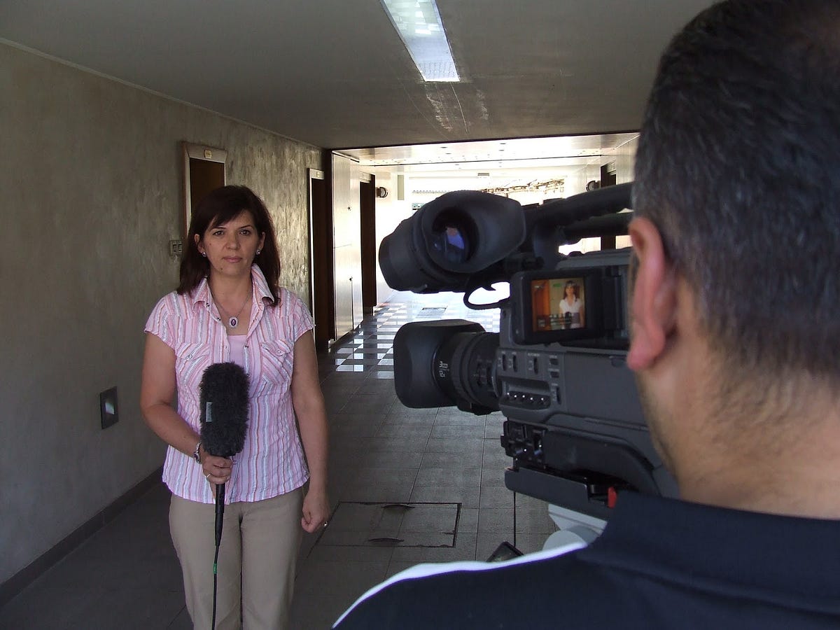IREX on-camera training for journalists in Serbia. / USAID