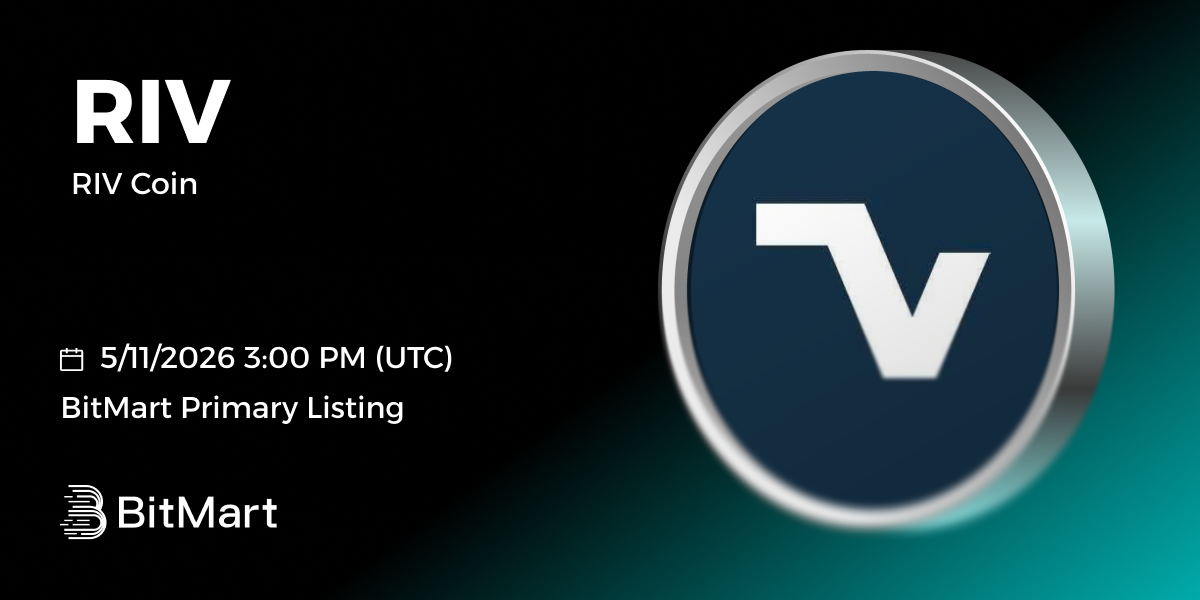 RIV Coin (RIV), Listed on BitMart Exchange