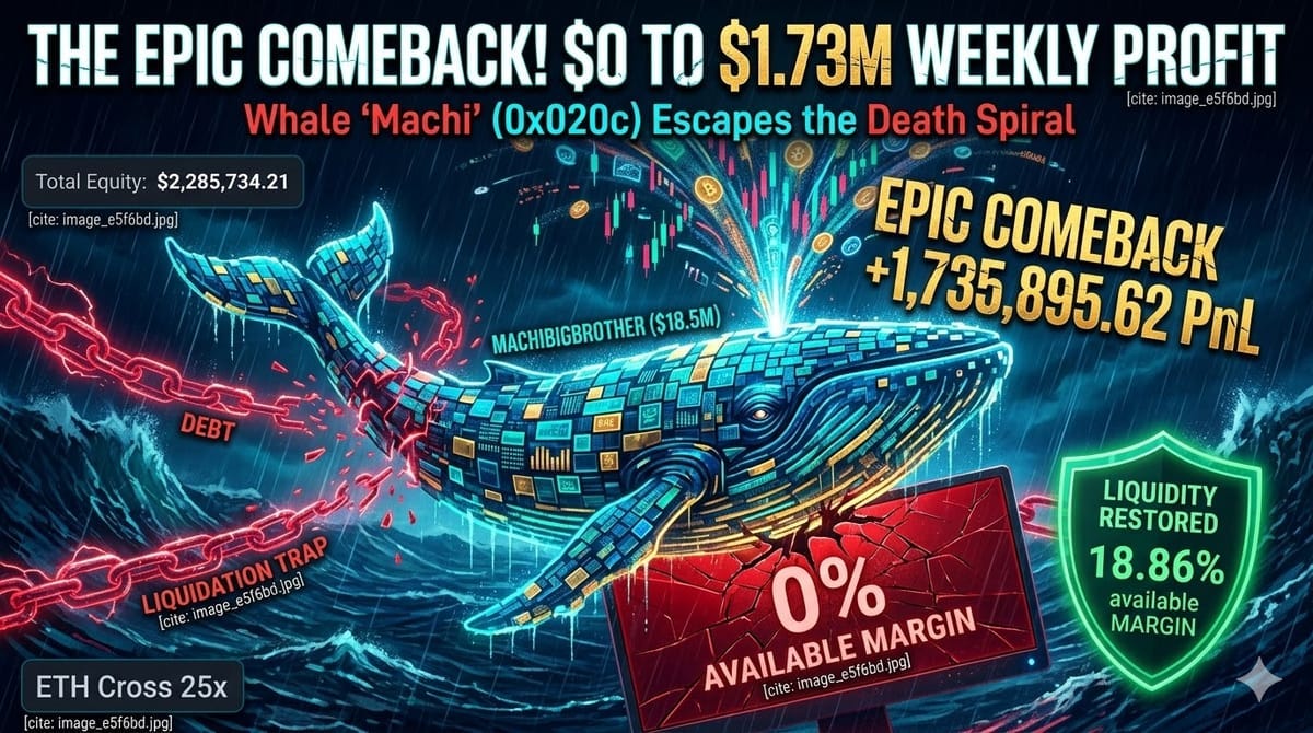 An Epic Comeback! From the Abyss to a $1.73M Profit. Deconstructing Machi’s $18.5M ETH Long