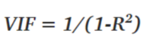 Figure 3: VIF equation.