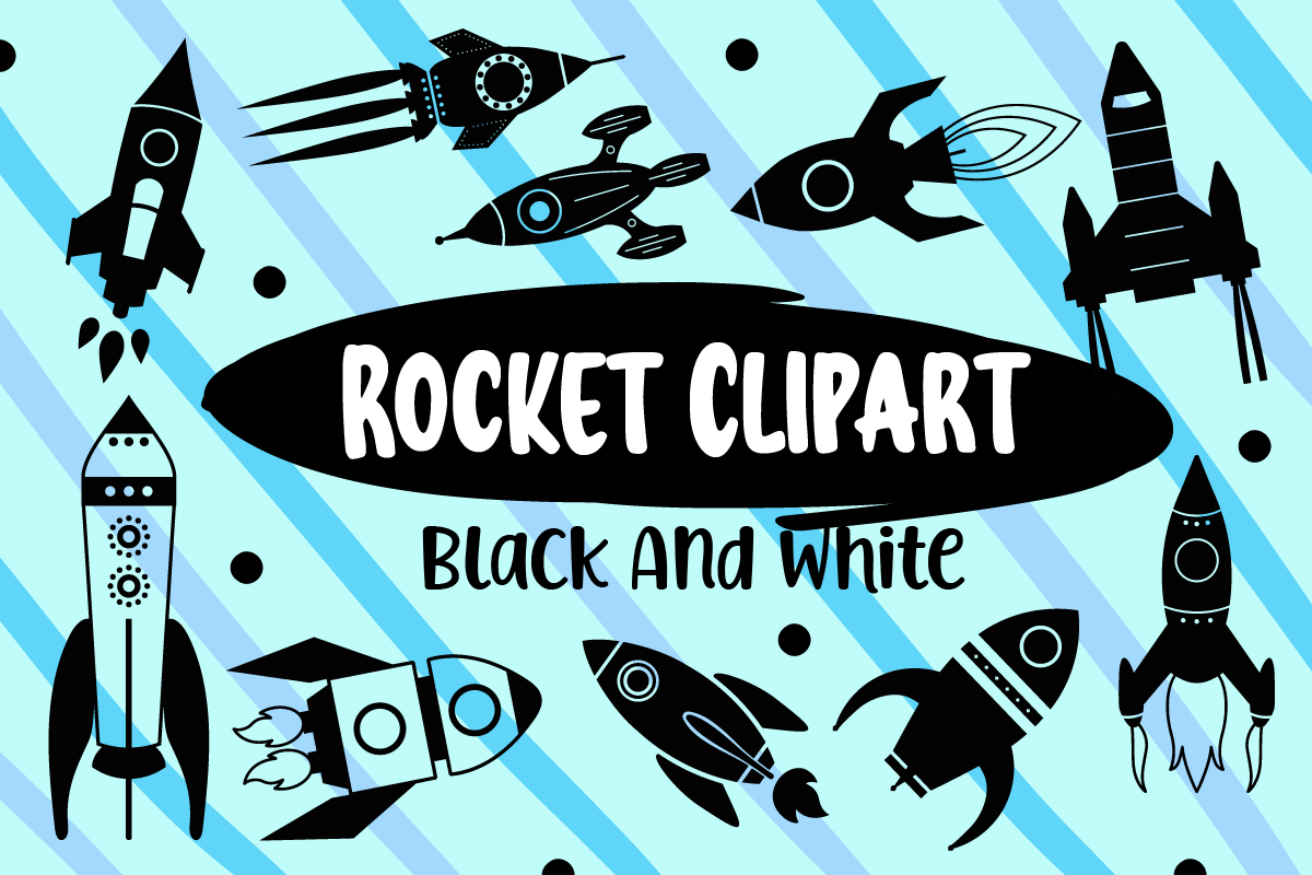 Rocket Clipart Black and White Free Free Download