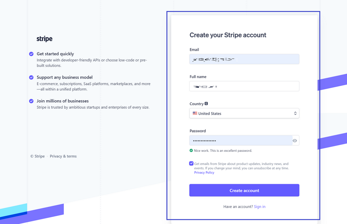 Stripe Account For Non-US Residents