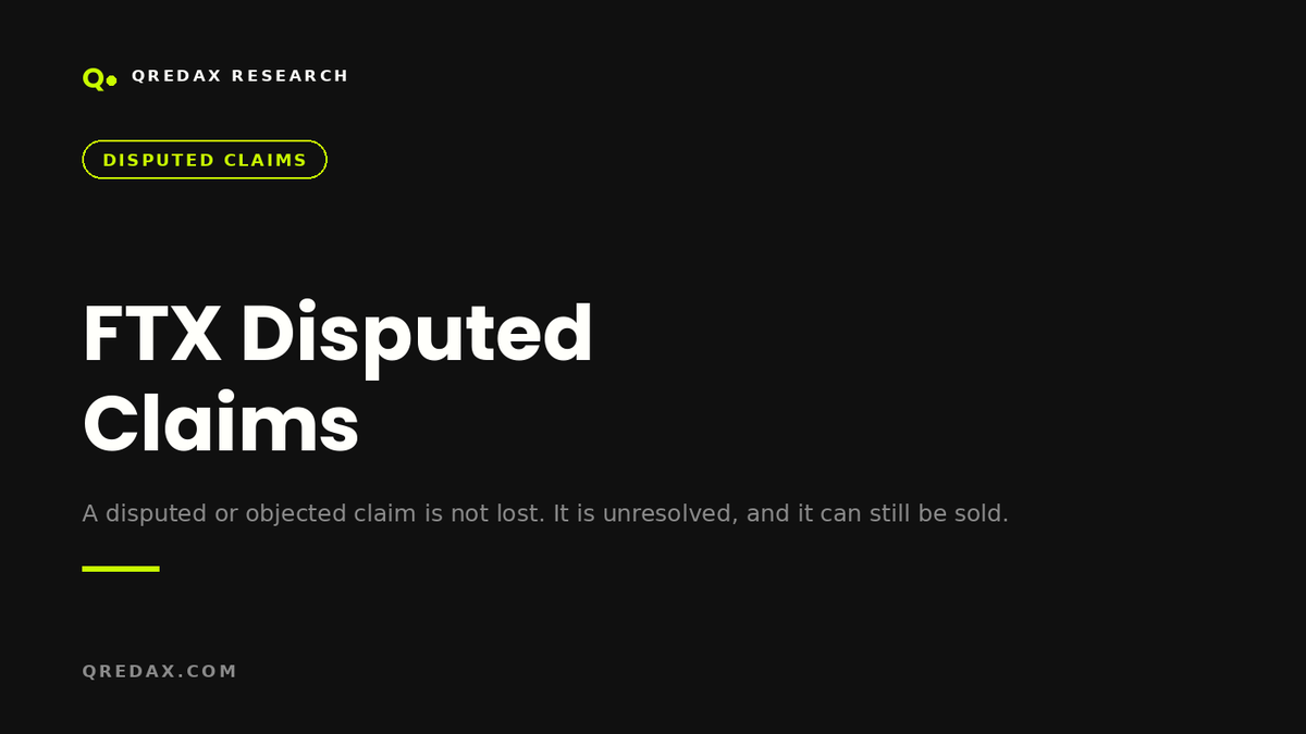 FTX Disputed Claims and Whether You Can Sell One