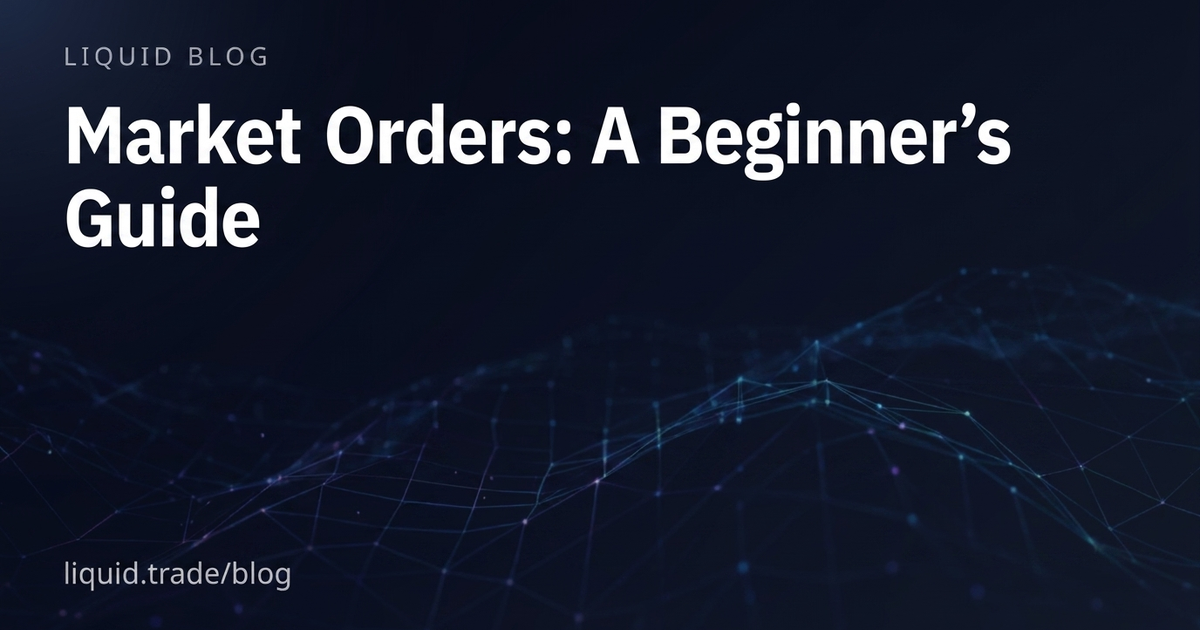 Market Order For Beginners In 2026: When To Use It And When Not To