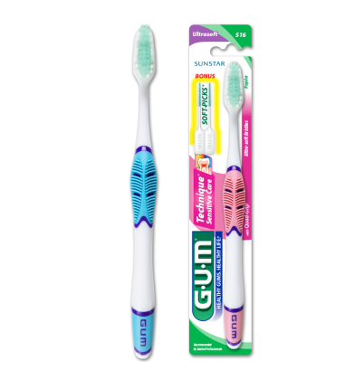 Ultra soft toothbrush for receding gums