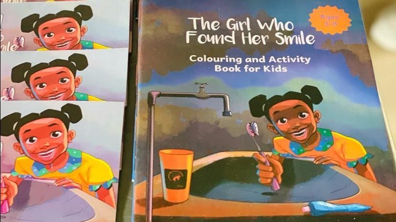 Copies of The Girl Who Found Her Smile. Image credit