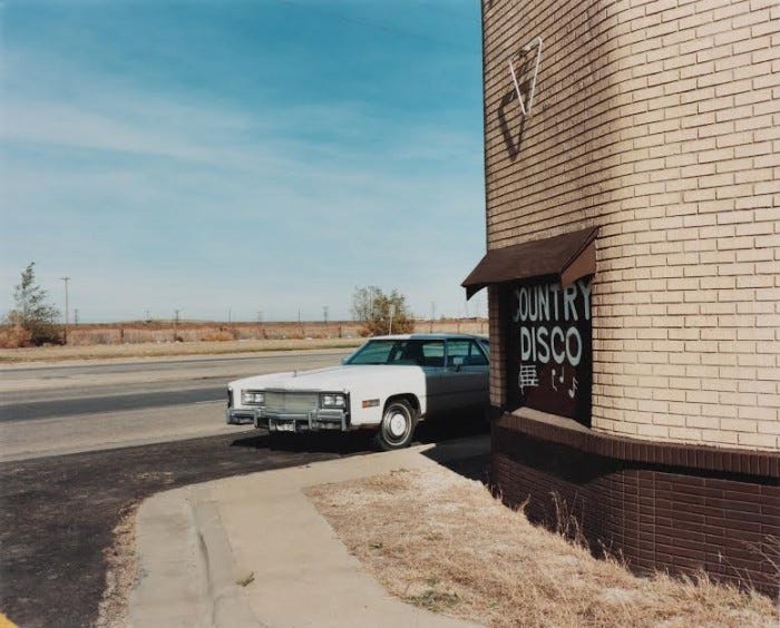 Ft. Worth-Dallas Club, next to the Pantex nuclear weapons plant, Carson County, Texas, 1985. 
