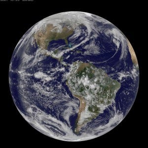 The Earth. Credit: NOAA/NASA GOES Project