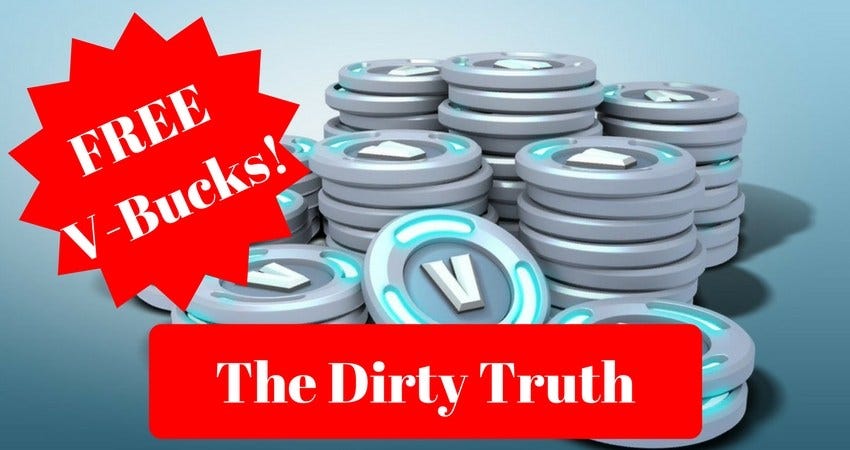 free v bucks websites the dirty truth - fortnite v bucks code