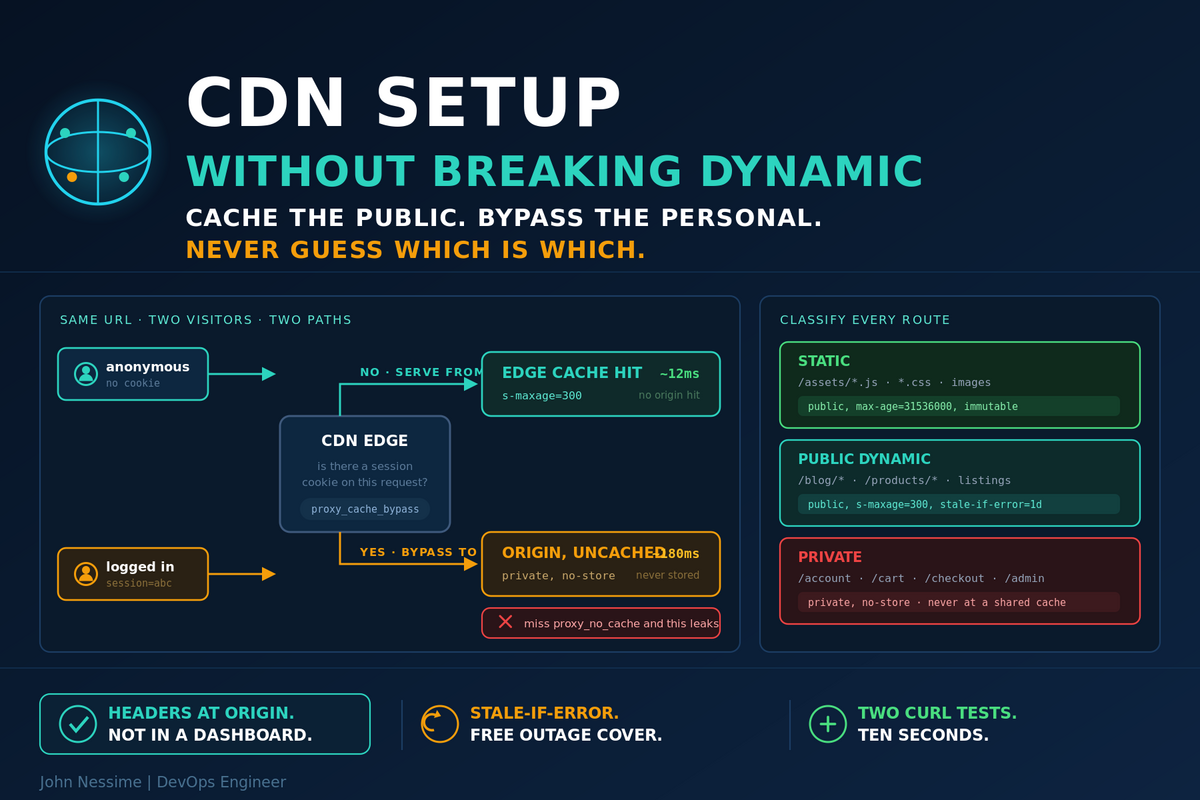 CDN Setup Without Breaking Dynamic Content