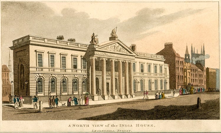 India House, Leadenhall Street, c1850