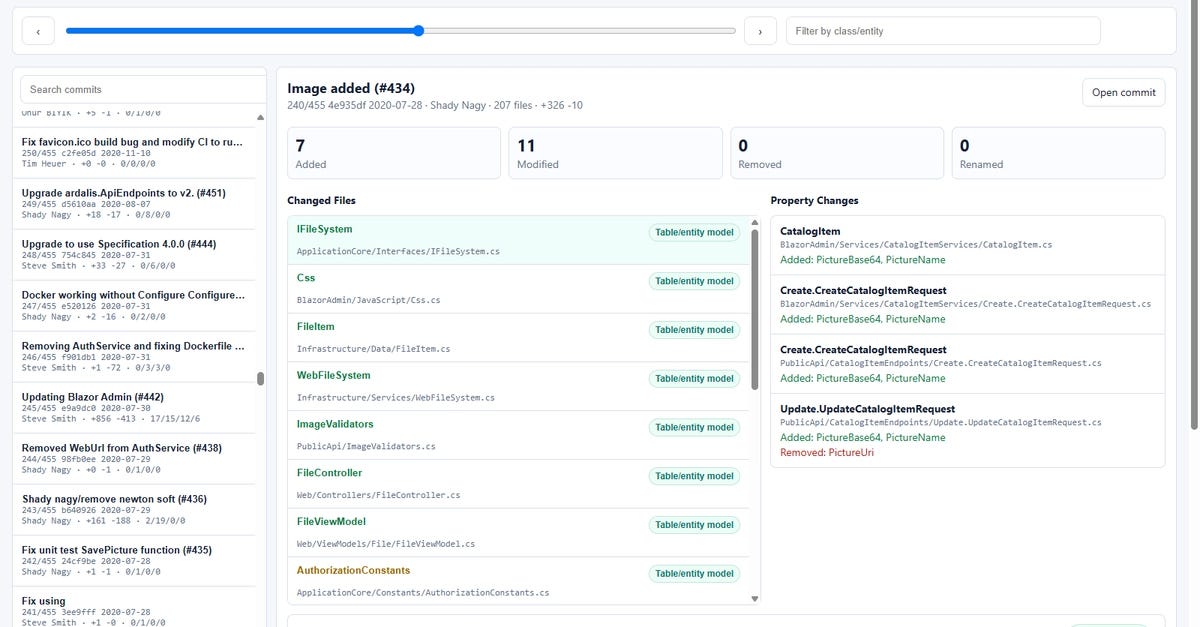 Ef-timelapse: a time-travel viewer for your EF Core schema published