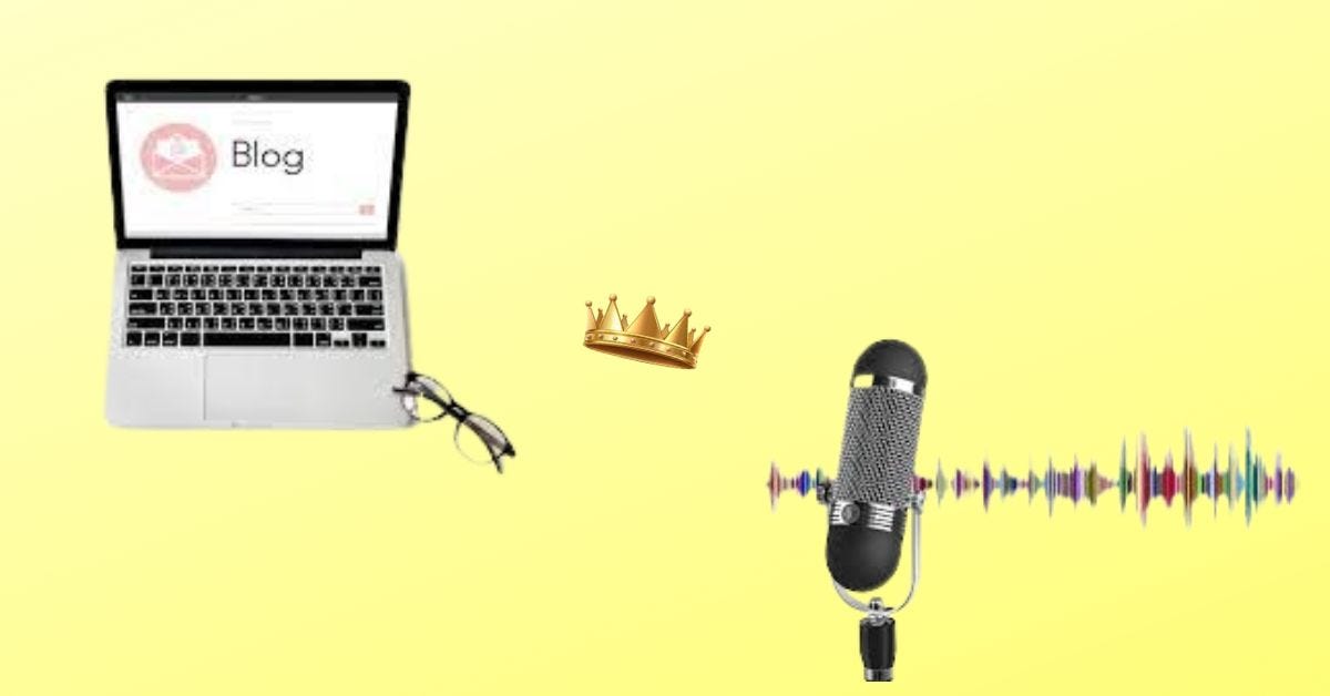 Blog vs. Podcast: Which Wins the Crown for Your Brand?