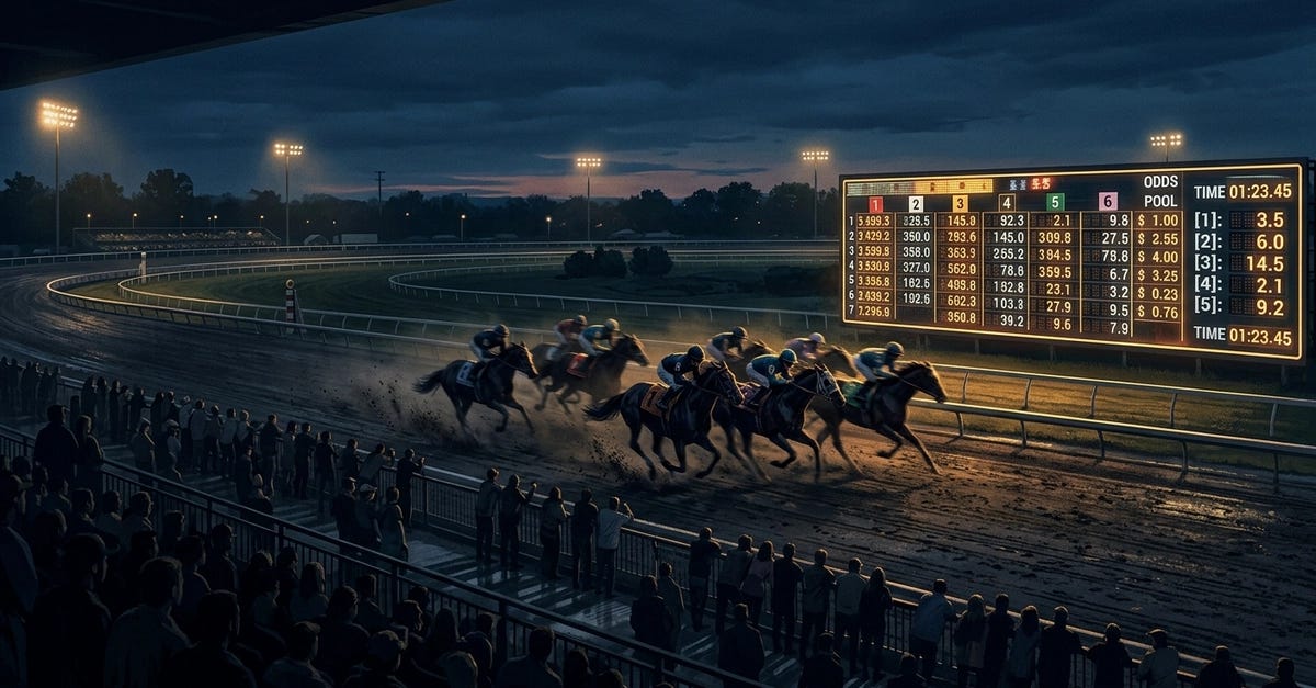 A shortening horse racing price is one of the oldest tells in betting.