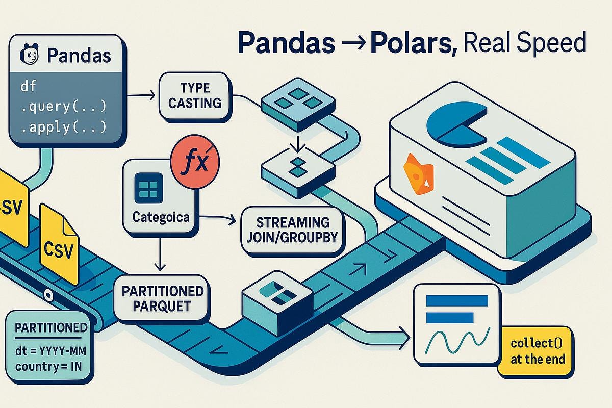 I Replaced Pandas With Polars. My Data Pipeline Got 12x Faster.