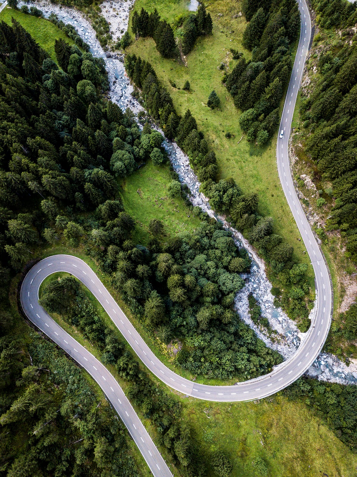 A long and windy road