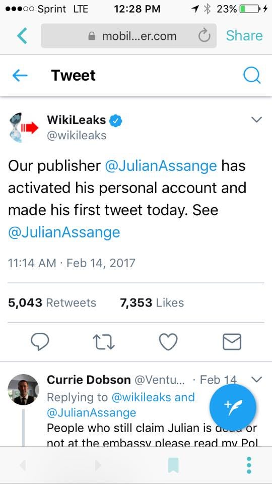 Is It Real or Is It Fake? Julian Assange Twitter Accounts