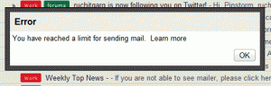 Gmail-error