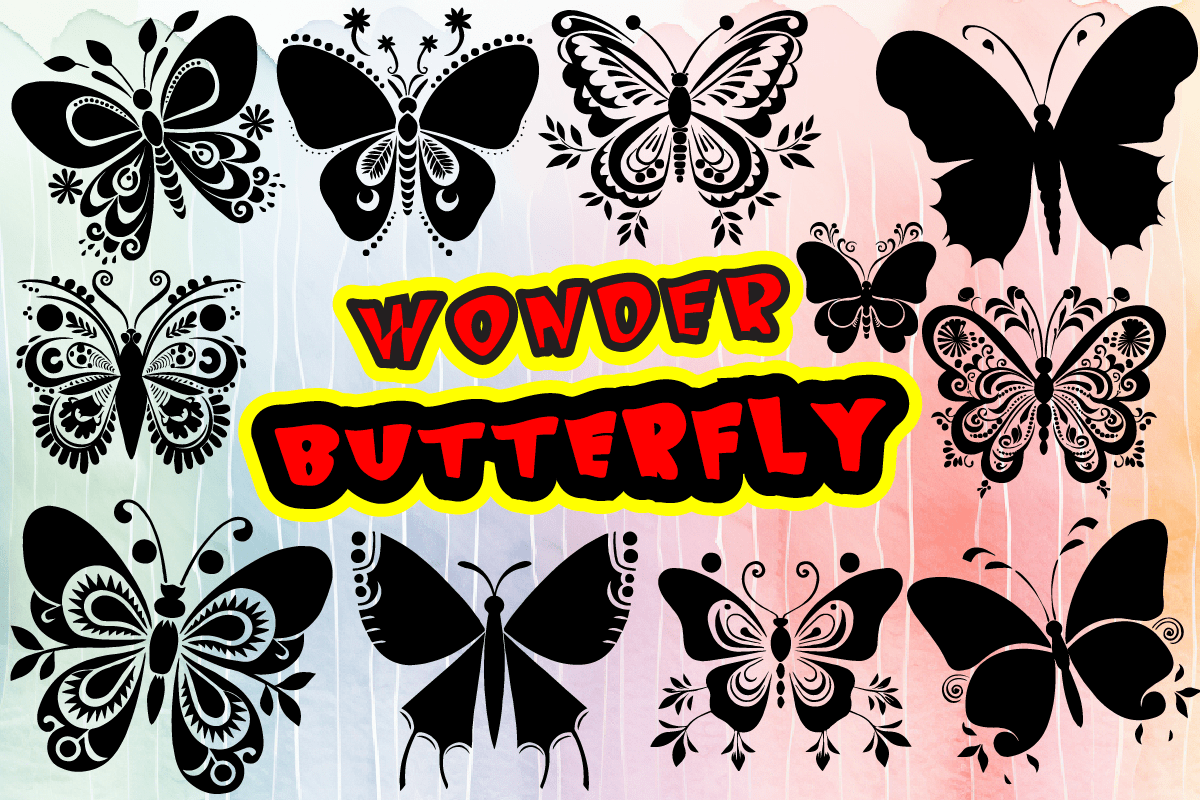 Wonder Butterfly Font (Dingbats Fonts)