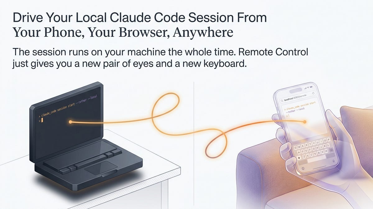 Claude Code: controla tu sesión local de Claude Code desde tu teléfono, tu navegador o desde cualquier lugar