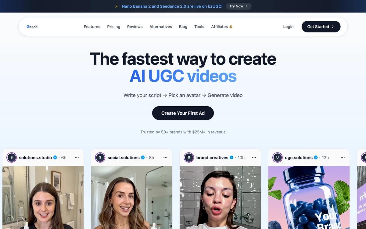 Top 7 AI UGC tools in 2026