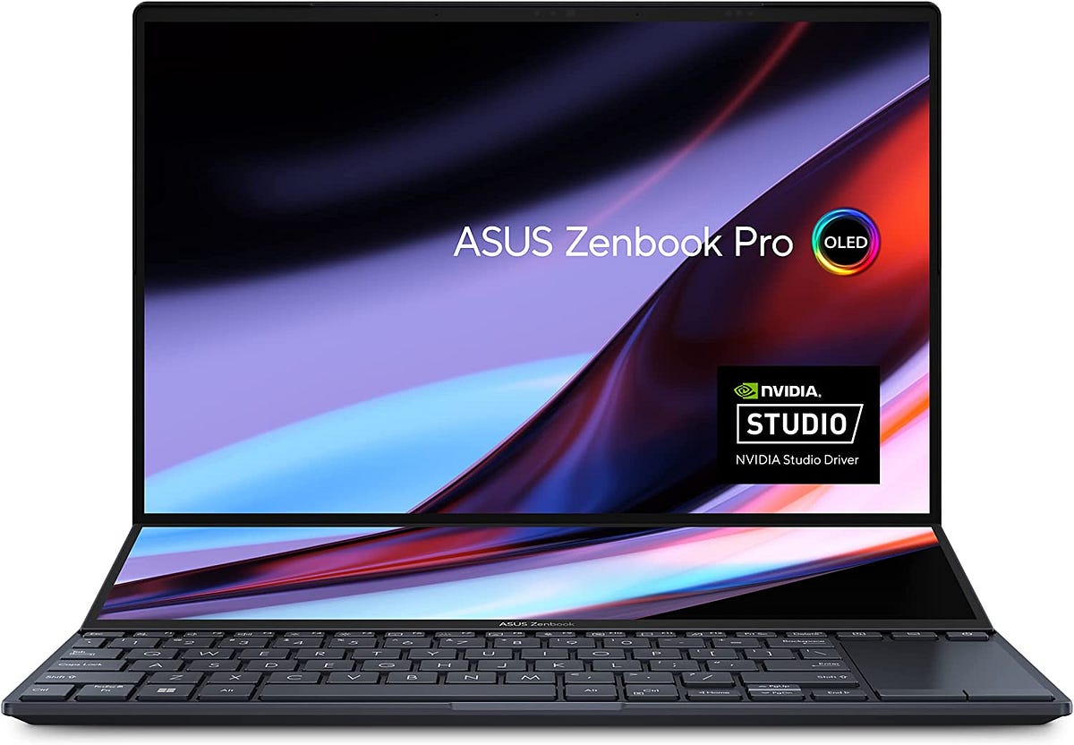 ASUS ZenBook 14 Laptop, 14.5” OLED FHD NanoEdge Bezel Display, Intel Core™ i7–12700H, 16GB LPDDR4X RAM, 1TB SSD, Windows 11 Home, UX8402ZE-DB74T, Tech Black
