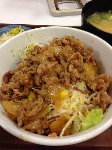 すき家の牛丼ライト