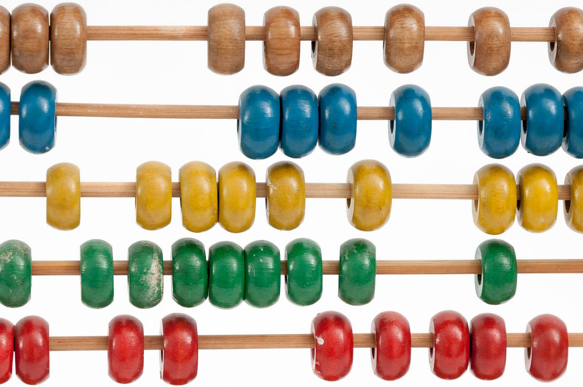 Image of an abacus to count words.