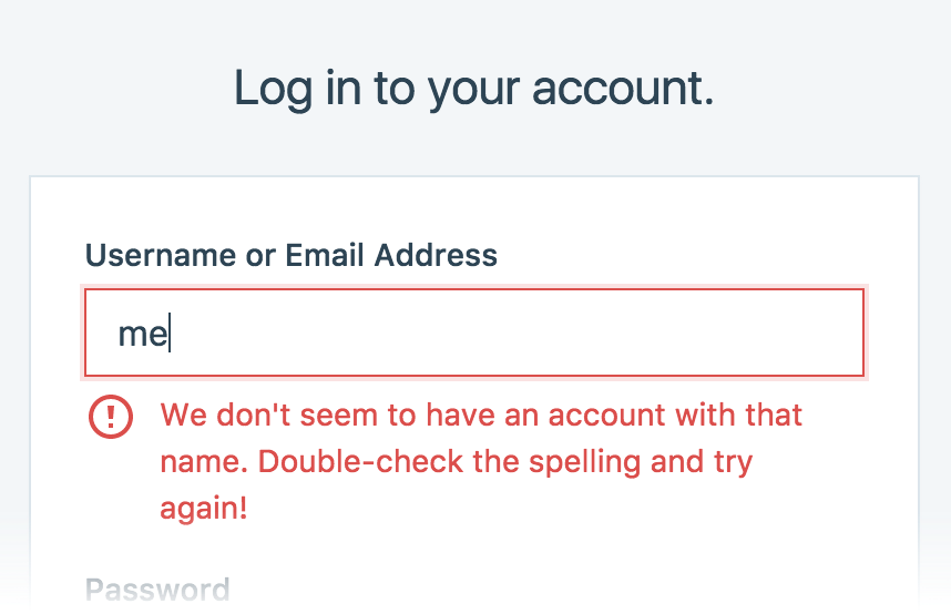 Sending the right message with form validation